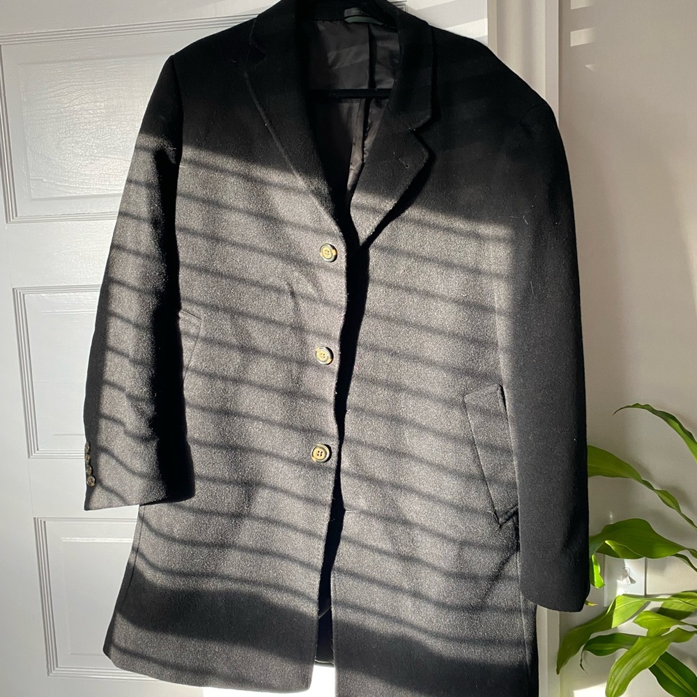 Mens Ralph Lauren Pea Coat - Black